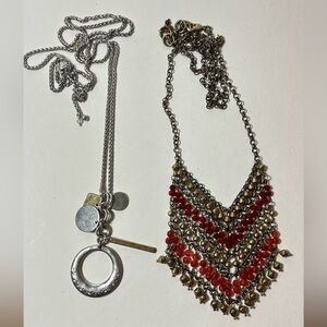2pc Lucky Brand Extra Long Necklaces